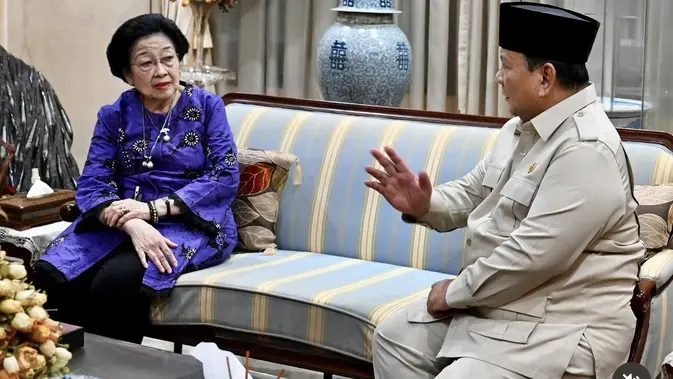 Prabowo Sambangi Megawati di Teuku Umar, Ini yang Dibahas Keduanya